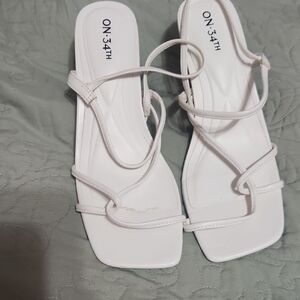 White Strappy Sandals